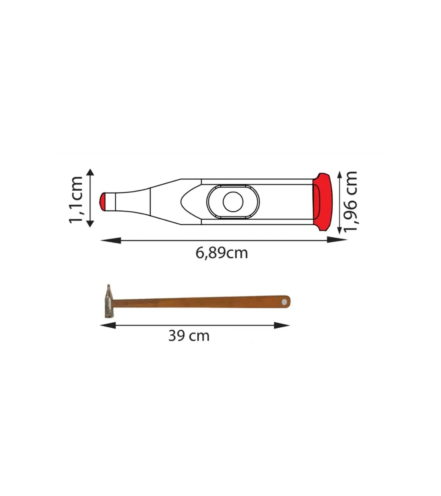 Pdr Dent Tow Truck (Stainless) Curved Dotted - Magnetic Square Handle InoxPDR