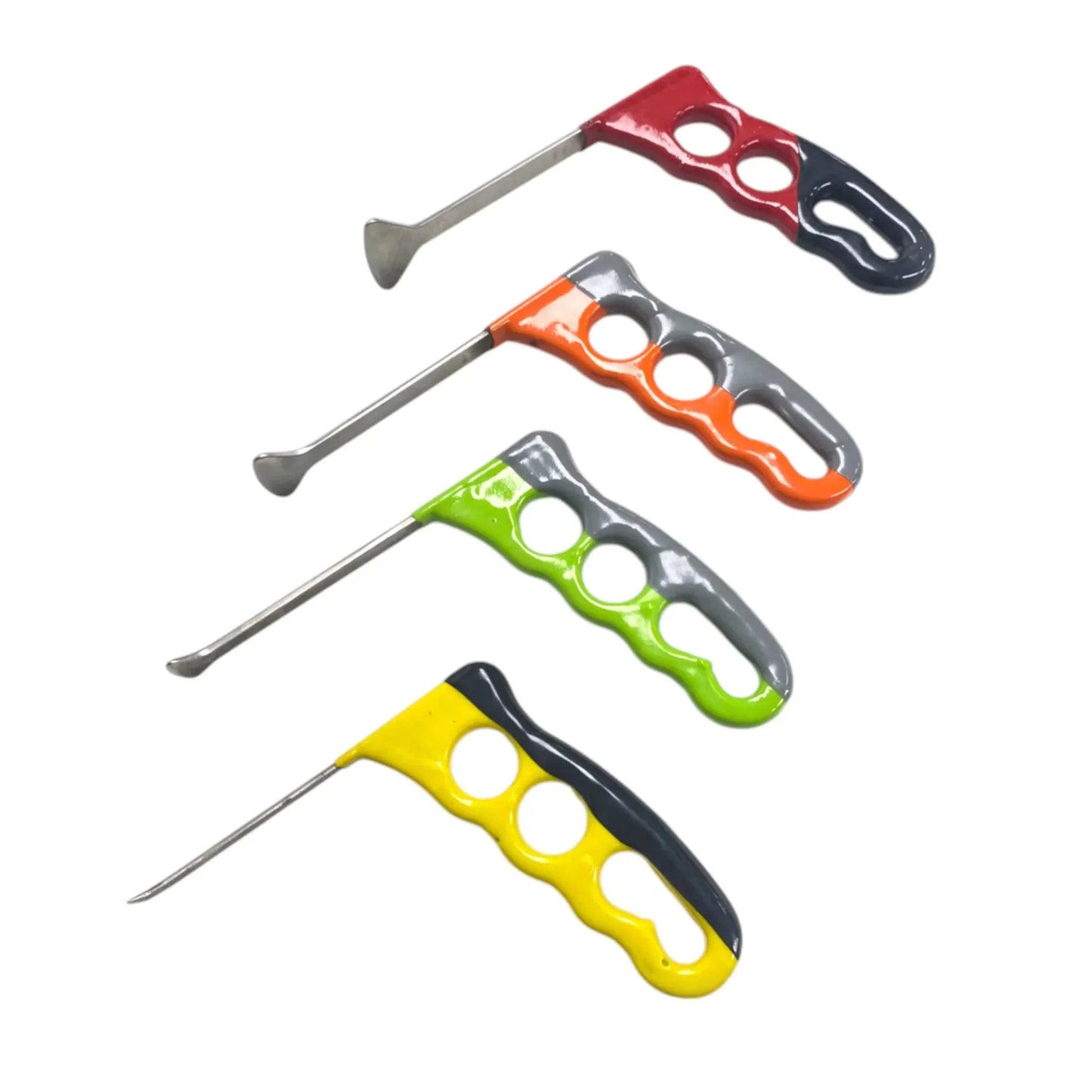 Zyverna Edition 4-Piece 9cm White Steel Whale Tail PDR Tools – Paintless Dent Repair Rods InoxPDR