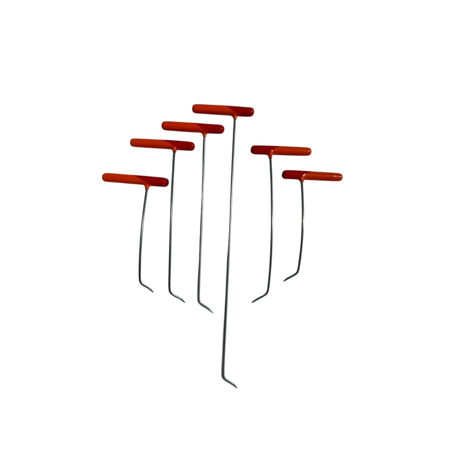 Zynera Edition 6-Piece Mini Sharp Tip Rainbow Bend Left & Right Steel PDR Tools – Paintless Dent Repair Rods InoxPDR