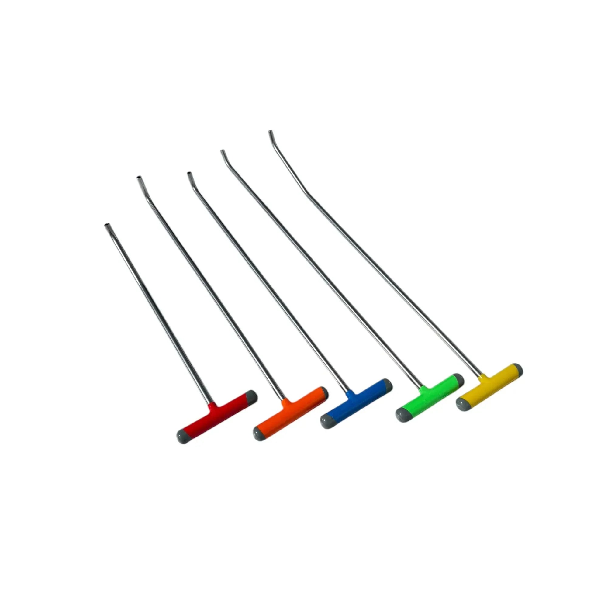 5-Piece White Steel PDR Tools Set with Interchangeable M8 / 5/16 Tips – Paintless Dent Repair Rods - Orvanta Edition InoxPDR