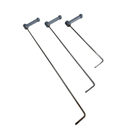 Kaunas Edition Juego de Varillas PDR de 3 Piezas con Mango de Carraca (Longitud Media)