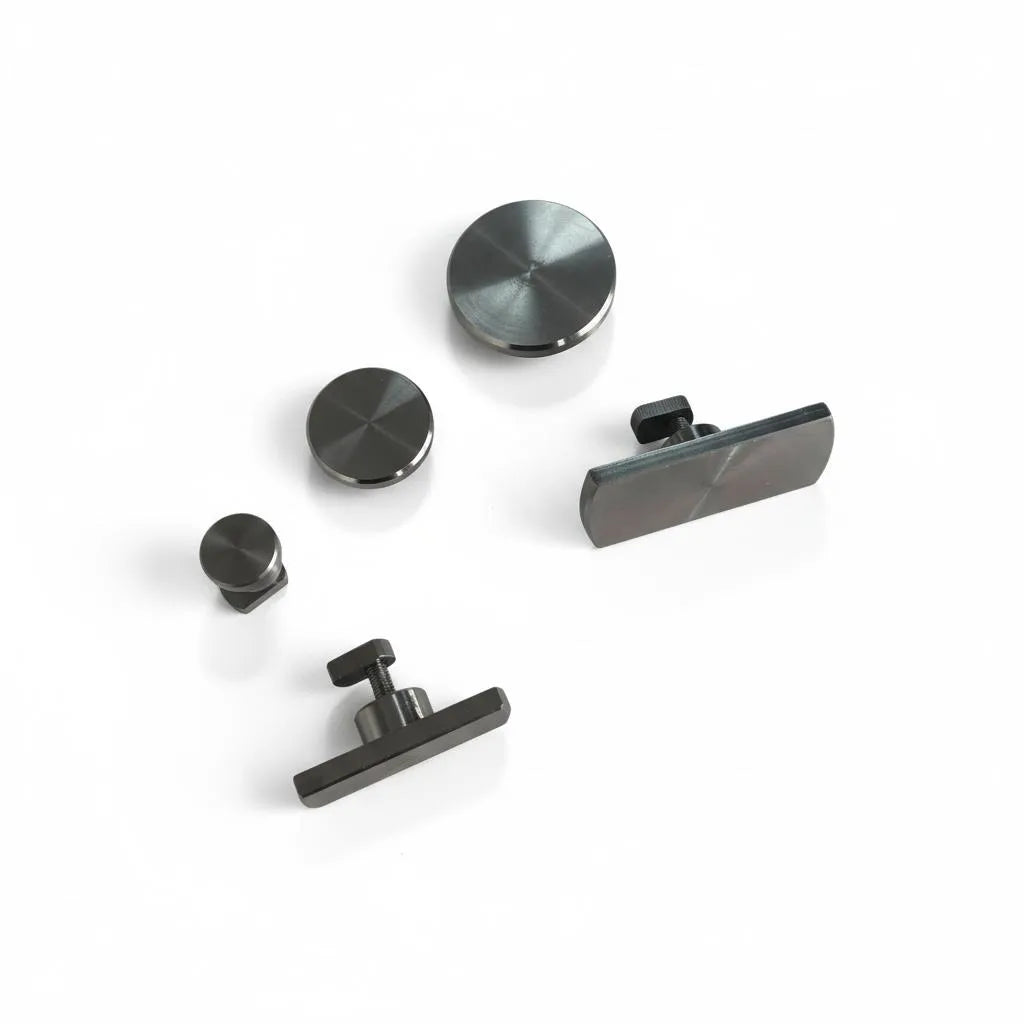 Juego de 5 Piezas de Pestañas de Pegamento en Frío de Acero Inoxidable