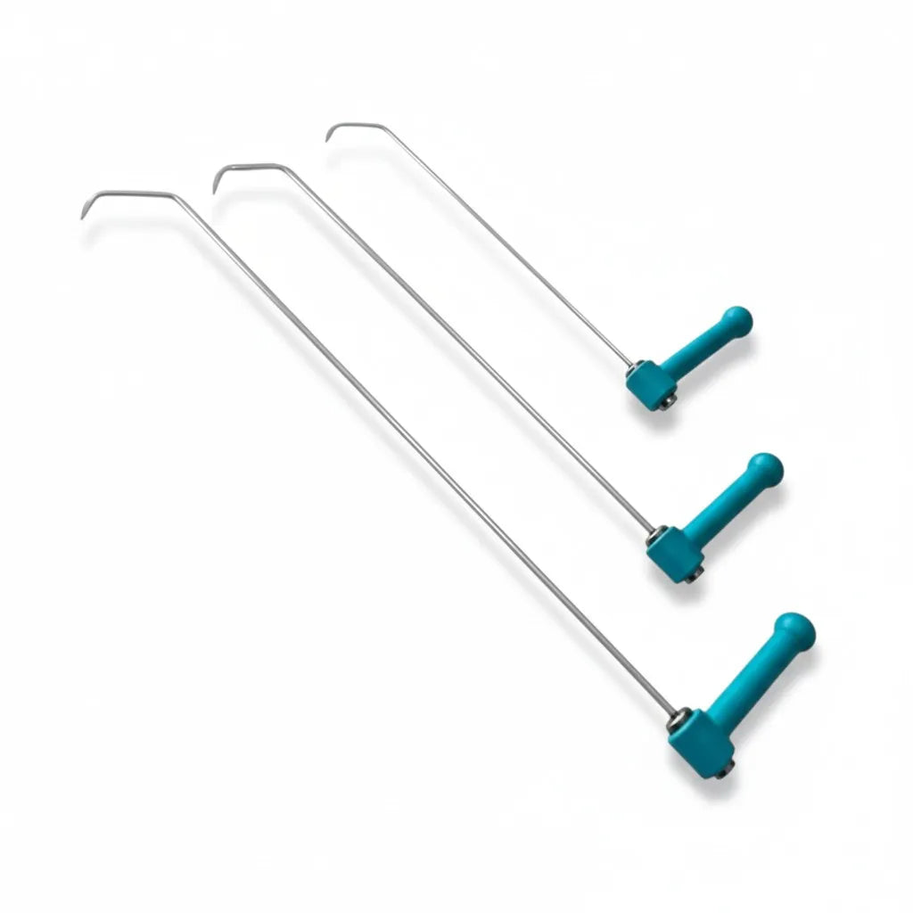 Lucca Edition Set de Varillas PDR con Mango de Carraca de 3 Piezas (Tamaños Mixtos)