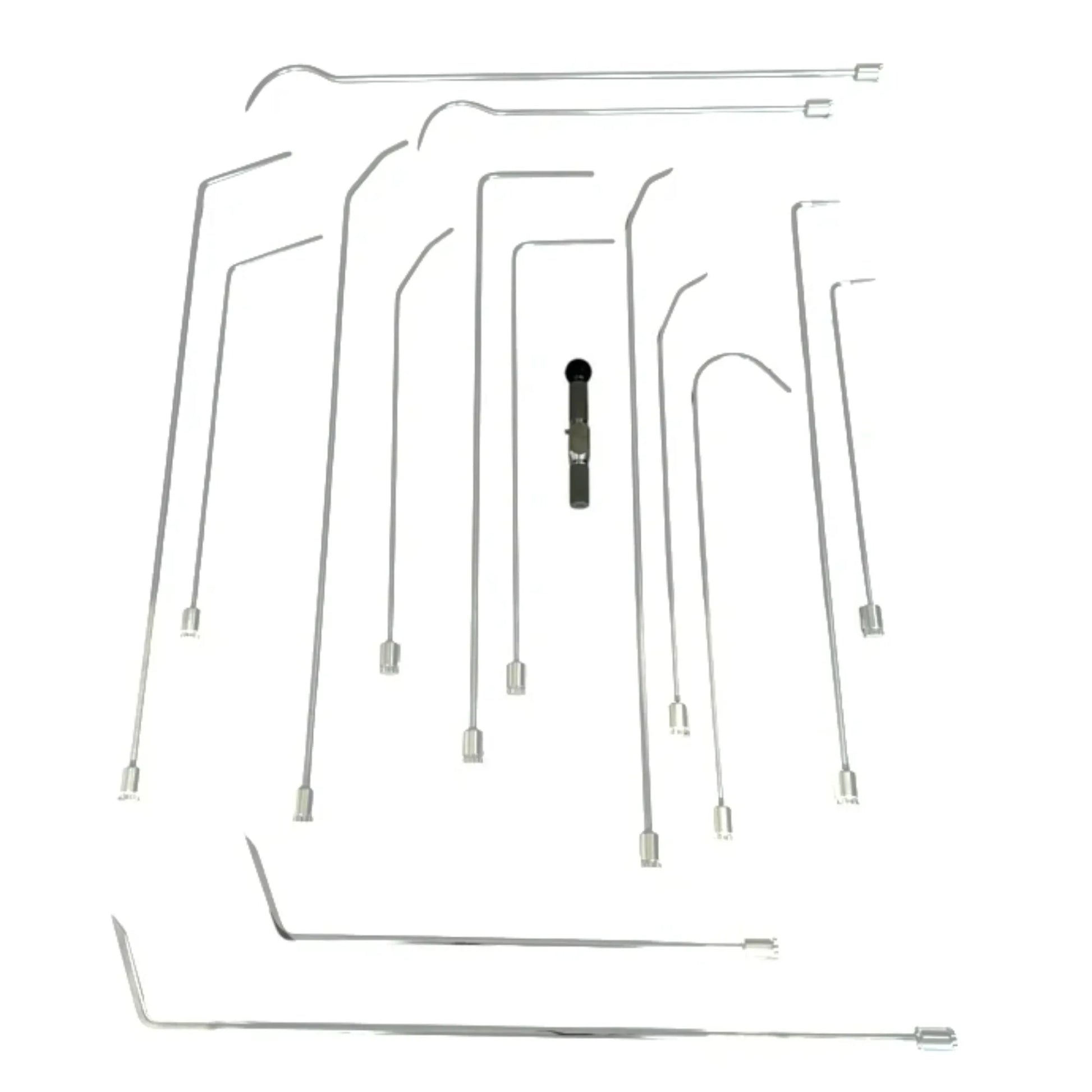 Bursa Edition Juego de 16 Piezas de Varillas PDR Personalizadas Giratorias 360° con Bolsa