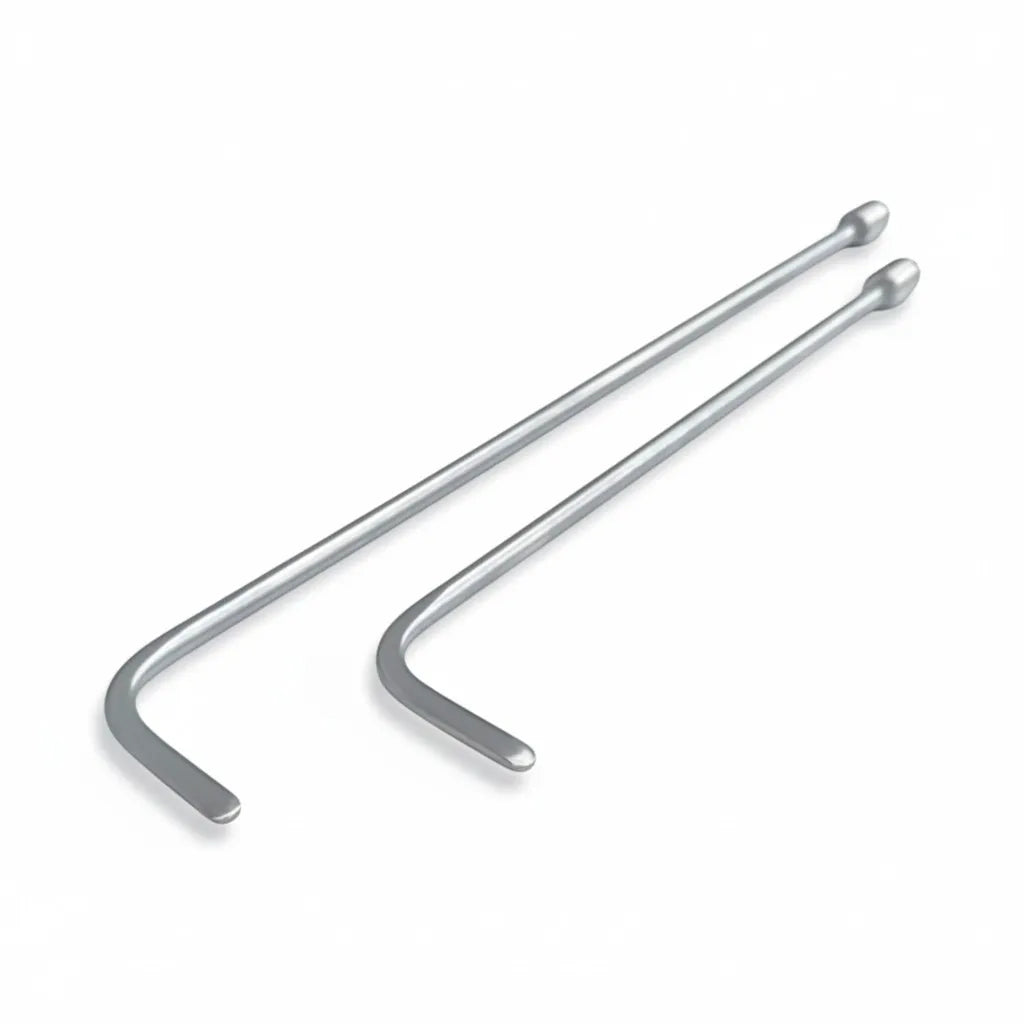 Erbora Edition Juego de Varillas PDR de 2 Piezas Giratorias 360° (Punta Redonda)