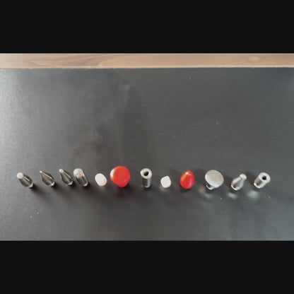 PDR INOX Set de 12 piezas de puntas intercambiables de acero inoxidable